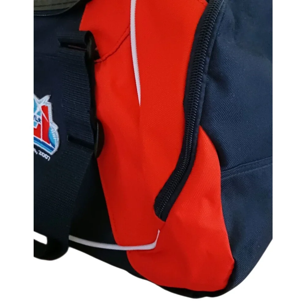 Reebok NFL 2007 Super Bowl Colts Vs Bears XLI Blue Canvas Duffel Bag Gym Travel